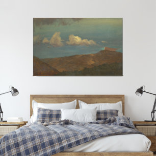 Frederic Edwin Church - Hilly Landscape Canvas Print