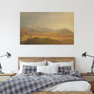 Frederic Edwin Church - Mountainous landscape Canvas Print