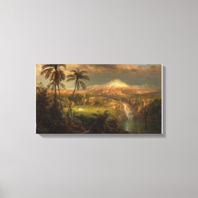 Frederic Edwin Church_Passing Shower in the Tropic Canvas Print (Front)