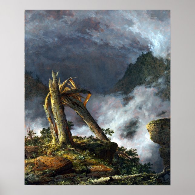 Frederic Edwin Church Storm in the Mountains Poster (Front)