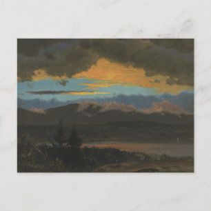 Frederic Edwin Church - Sunset Across the Hudson Postcard