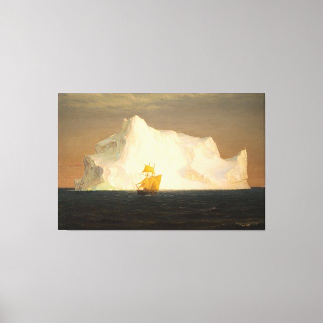 FREDERIC EDWIN CHURCH - THE ICEBERG - 1891 - CANVAS PRINT (Front)