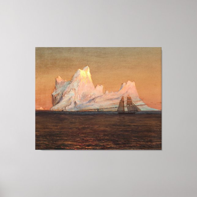 FREDERIC EDWIN CHURCH - THE ICEBERG - c. 1875 - Canvas Print (Front)