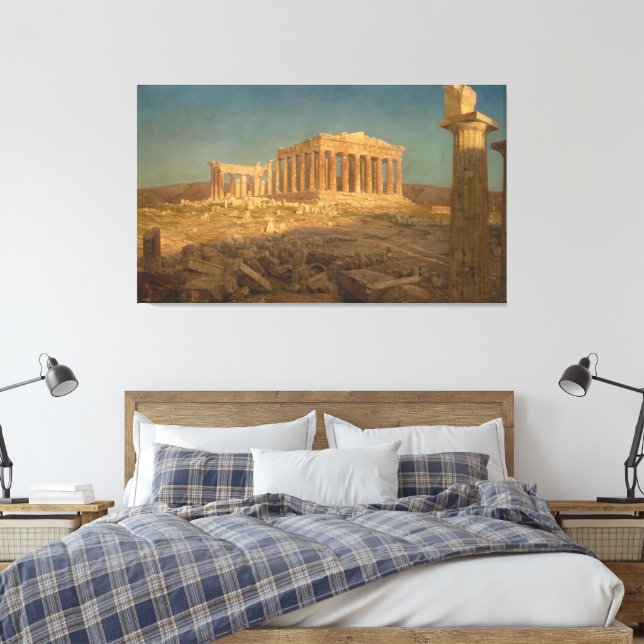 Frederic Edwin Church - The Parthenon  Canvas Print (Insitu(Bedroom))