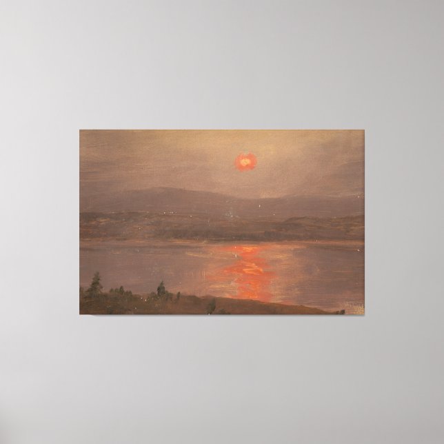 Frederic Edwin Church - View Across the Hudson Canvas Print (Front)