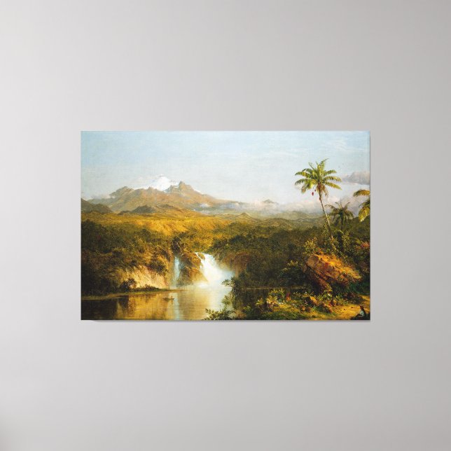 FREDERIC EDWIN CHURCH - VIEW OF COTOPAXI - 1857 -  CANVAS PRINT (Front)