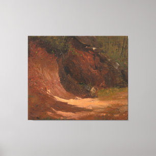 Frederic Edwin Church - Winter Landscape, View of Canvas Print