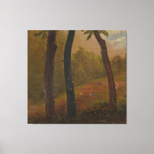 Frederic Edwin Church - Woodland Scene Canvas Print