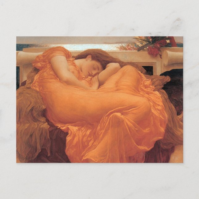 Frederic Leighton Flaming June Postcard (Front)