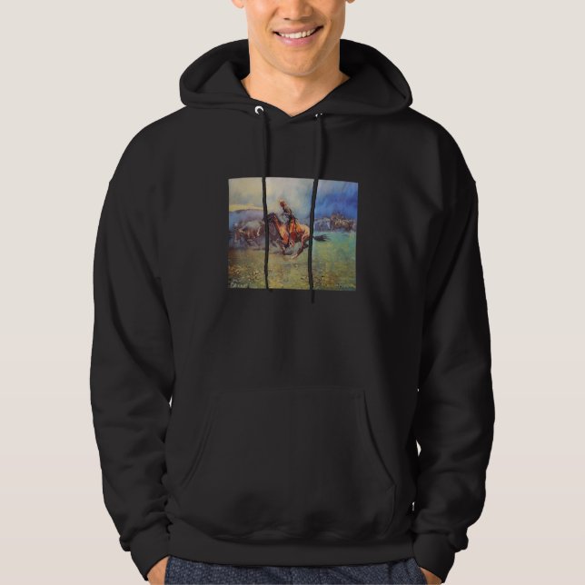Frederic Remington Remington Stampede Hoodie (Front)