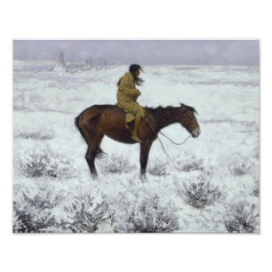 Frederic Remington - The Herd Boy Photo Print