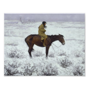 Frederic Remington - The Herd Boy Photo Print