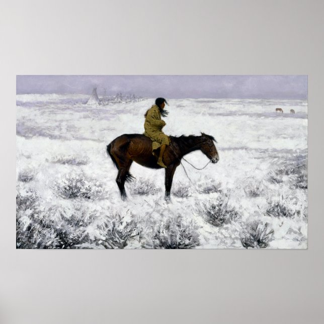 Frederic Remington The Herd Boy Poster (Front)
