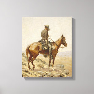 Frederic Remington - The Lookout Canvas Print