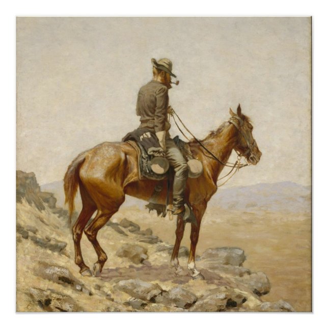 Frederic Remington - The Lookout Poster (Front)