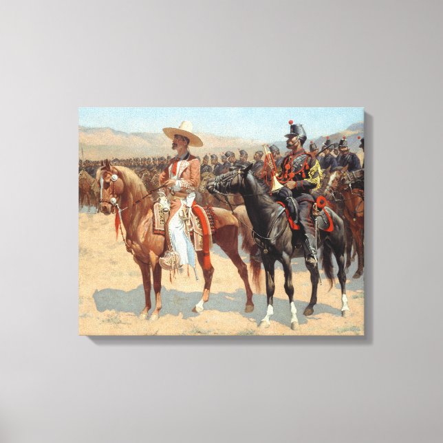 Frederic Remington - The Mexican Major Canvas Print (Front)