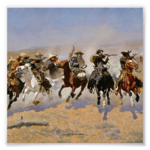 Frederic Remington Western Art “Dash For The Timbe Photo Print