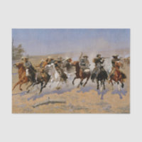 Frederic Remington Western Art “Dash For The Timbe