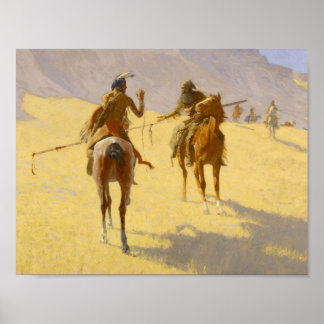 Frederic Remington Western Art “The Parley” Poster