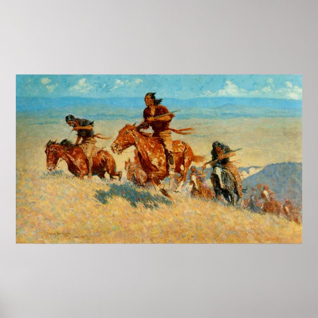 Frederic Remington's The Buffalo Runners (1909) Poster (Front)