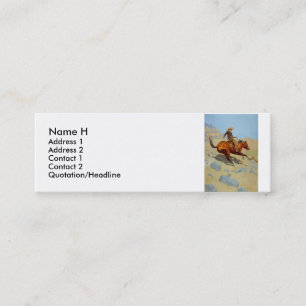 Frederic Remington's The Cowboy (1902) Mini Business Card