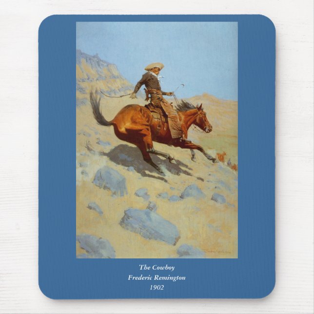 Frederic Remington's The Cowboy (1902) Mouse Pad (Front)