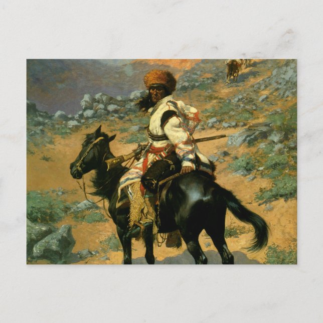 Frederic Remington's The Indian Trapper (1889) Postcard (Front)