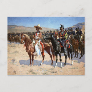 Frederic Remington's The Mexican Major (1889) Postcard