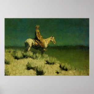 Frederic Remington's The Night Herder (circa 1908) Poster