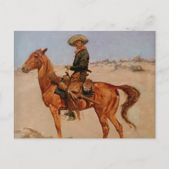 Frederic Remington's The Puncher (1895) Postcard (Front)
