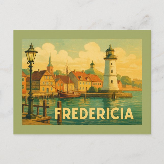 Fredericia Denmark Soldier Postcard (Front)