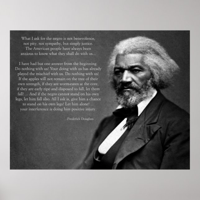 Frederick Douglass Quote Poster (Front)