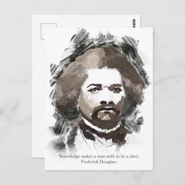 Frederick Douglass Watercolor Painting Postcard (Front/Back)