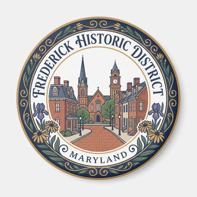 Frederick Historic District Maryland Magnet (Front)