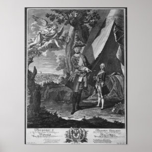 Frederick II  and His Nephew Frederick William Poster