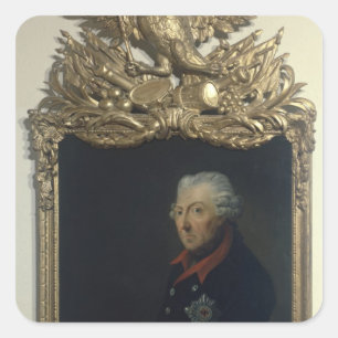 Frederick II of Prussia Square Sticker