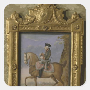 Frederick II on horseback Square Sticker