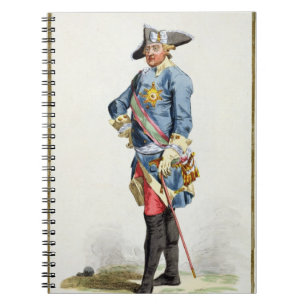 Frederick II "the Great" (1712-86) King of Prussia Spiral Notebook