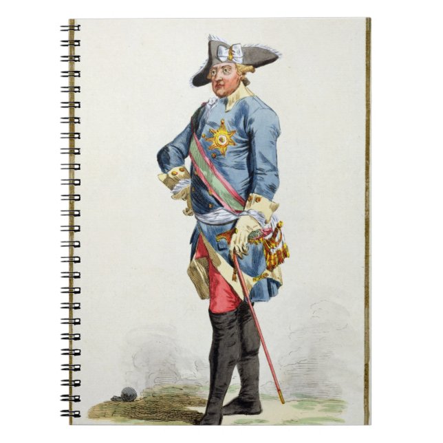 Frederick II "the Great" (1712-86) King of Prussia Spiral Notebook (Front)