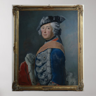 Frederick II the Great of Prussia, after 1753 Poster