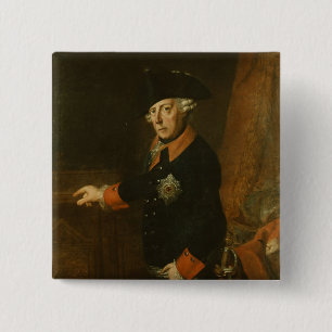 Frederick II The Great of Prussia, c.1763 15 Cm Square Badge