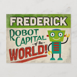 Frederick Maryland Robot - Funny Vintage Postcard