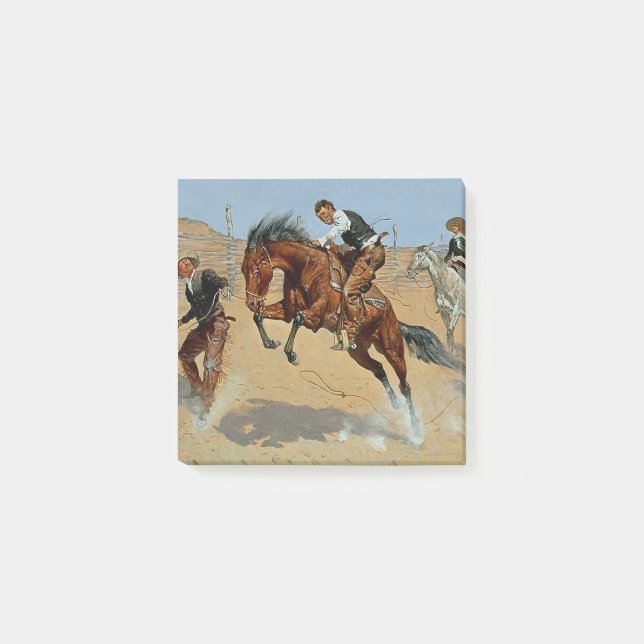 Frederick Remington Western Art “Turn Him Loose” Post-it Notes (Front)