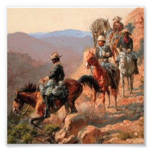 Frederick Remington “With the 10th Cavalry" Photo Print