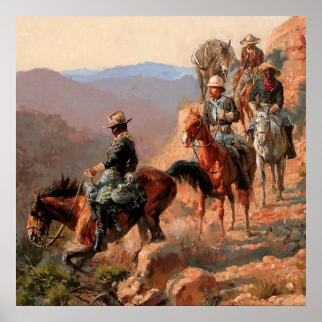 Frederick Remington “With the 10th Cavalry" Poster (Front)