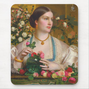 Frederick Sandys Grace Rose CC0088 Mouse Pad