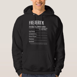 Frederick Serving Size Nutrition Label Calories Hoodie
