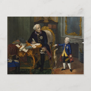 Frederick the Great and his Grandnephew Postcard