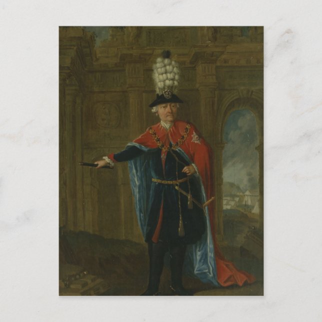 Frederick the Great dressed in the costume Postcard (Front)