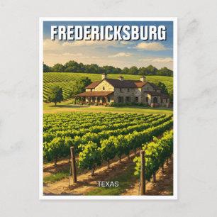 Fredericksburg Texas Travel Postcard
